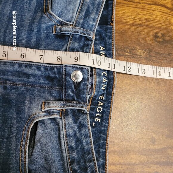 American Eagle Jeans 2 L Super Hi Rise Jegging 360 Next Level Stretch - Picture 10 of 13